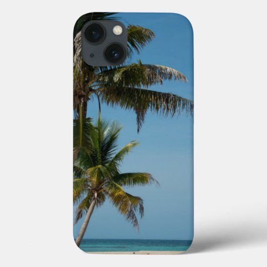 ヤシの木と白い砂浜 Case-Mate iPhoneケース (裏面)