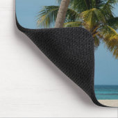 ヤシの木と白砂のビーチ マウスパッド (コーナー)