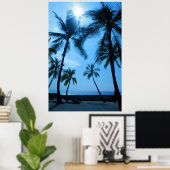 ヤシの木と青空のポスター ポスター (ホームオフィス)