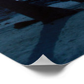 ヤシの木と青空のポスター ポスター (角)