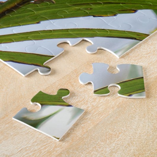 ヤシの木に緑のイグアナ写真ジグソープ ジグソーパズル (側面)