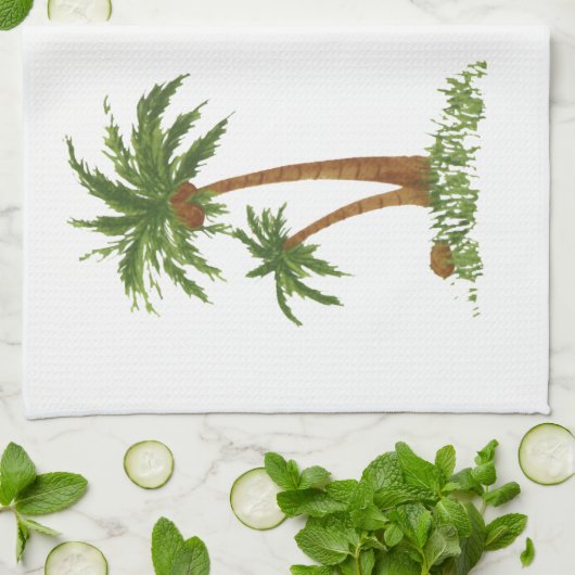 ヤシの木のアメリカ人のMoJoの台所タオル キッチンタオル (折り畳み)