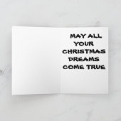 ヤシの木のクリスマスカード シーズンカード (内部)