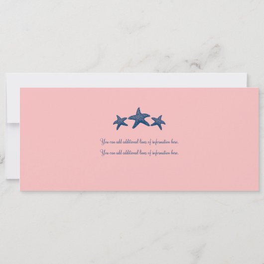 ヤシの木のコスタリカの搭乗券の結婚式 招待状 (裏面)