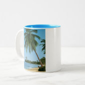 ヤシの木のコーヒー・マグ ツートーンマグカップ (正面左)