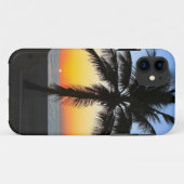 ヤシの木のシルエットの海の日没のiPhone 5の場合 Case-Mate iPhoneケース (裏面(横))
