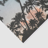 ヤシの木のシルエット 薄葉紙 (詳細)