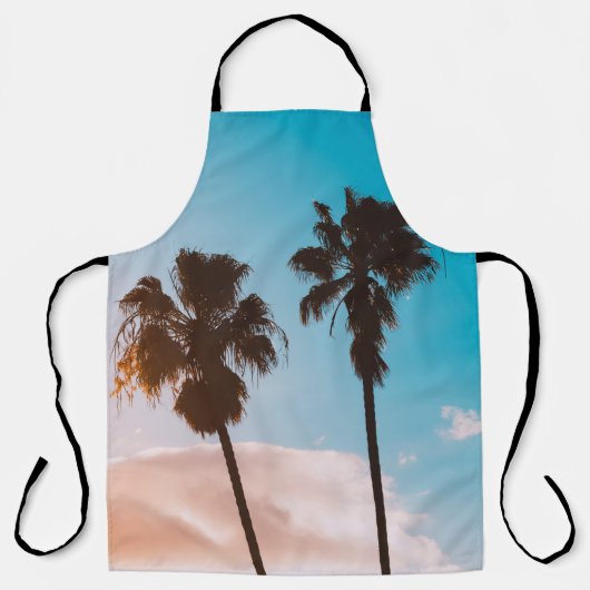 ヤシの木のシルヘット エプロン (正面)
