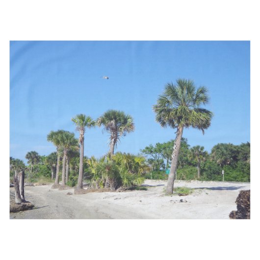 ヤシの木のテーブルクロス テーブルクロス (正面(横))