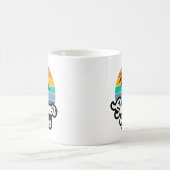 ヤシの木のデザインで感じるサマーバイブス コーヒーマグカップ (中央)