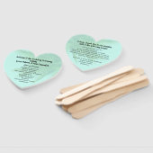 ヤシの木のハート形結婚のファンプログラム ハンドファン (組立なし)