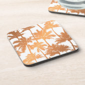 ヤシの木のパターン コースター (左側)