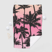 ヤシの木のパターン ゴルフタオル (インサイチュ)