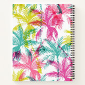 ヤシの木のパターン ノートブック (裏面)