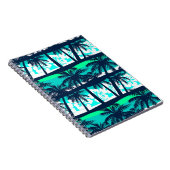 ヤシの木のパターン ノートブック (右側)