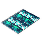 ヤシの木のパターン ノートブック (左側)