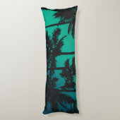 ヤシの木のパターン ボディピロー (裏面 (縦))