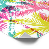 ヤシの木のパターン ポスター (角)