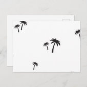 ヤシの木のパターン ポストカード (正面/裏面)