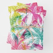 ヤシの木のパターン ラッピングペーパーシート (インサイチュ)