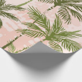 ヤシの木のパターン ラッピングペーパー (角)