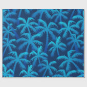 ヤシの木のパターン ラッピングペーパー (フラット)