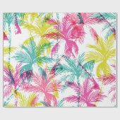 ヤシの木のパターン ラッピングペーパー (フラット)