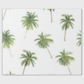 ヤシの木のパターン ラッピングペーパー (フラット)
