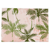 ヤシの木のパターン ラージペーパーバッグ (裏面)