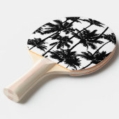 ヤシの木のパターン 卓球ラケット (正面アングル)