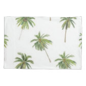 ヤシの木のパターン 枕カバー (裏面)
