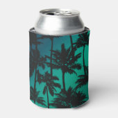ヤシの木のパターン 缶クーラー (缶正面)
