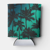 ヤシの木のパターン 缶クーラー (正面)