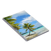 ヤシの木のビーチのノート ノートブック (右側)