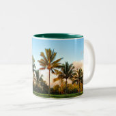 ヤシの木のマグ ツートーンマグカップ (正面右)