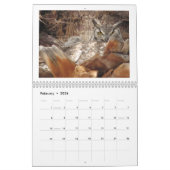 ヤシの木のママおよびベビーのフクロウ カレンダー (2月 2026)