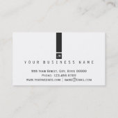 ヤシの木のモダンなピンクの黄色い青の抽象芸術 名刺 (裏面)