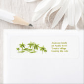 ヤシの木のラベル ラベル (インサイチュ)