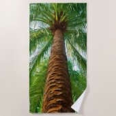 ヤシの木の下で ビーチタオル (正面)