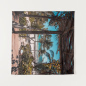 ヤシの木の下のニッパハット タペストリー (正面(横))