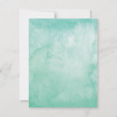 ヤシの木の下の水色 |日付の保存 セーブザデート (裏面)