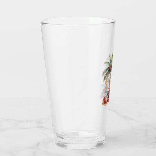 ヤシの木の下の贈り物 タンブラーグラス (右)
