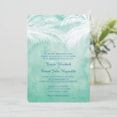 ヤシの木の下 | 水の色結婚の 招待状 (スタンド正面)