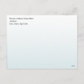 ヤシの木の休日ライトビーチのクリスマス シーズンポストカード (裏面)