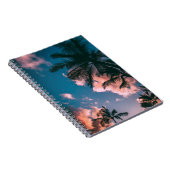 ヤシの木の低角写真 ノートブック (右側)