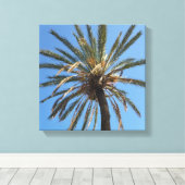 ヤシの木の冠 キャンバスプリント (インサイチュ (ウッドフロア))