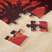 ヤシの木の列 ジグソーパズル (側面)