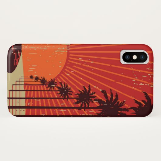 ヤシの木の列 Case-Mate iPhoneケース (裏面(横))