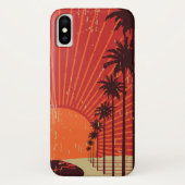 ヤシの木の列 Case-Mate iPhoneケース (裏面)