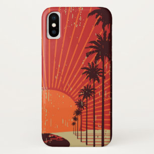 ヤシの木の列 iPhone X ケース